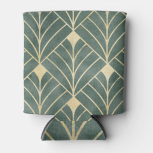 Golden Art Deco: Luxurious Seamless Style Can Cooler