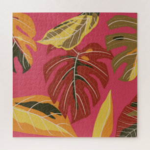 Golden Art Deco Nature Wallpaper Jigsaw Puzzle