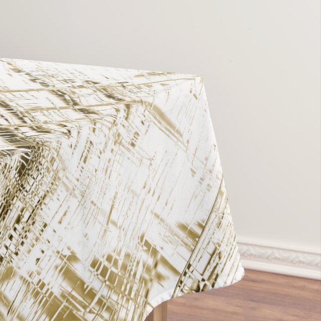 Golden Art Deco Tablecloth (In Situ)