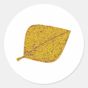Golden Aspen Classic Round Sticker