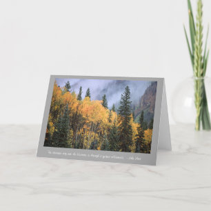 Golden Aspens with John Muir Quote Card