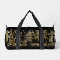 Golden Assyrian Banquet Antique