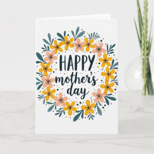 Golden Asterisk Mothers Day Card