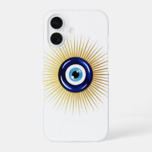 Golden Aura Evil Eye Abstract Spiritual Painting iPhone 16 Case