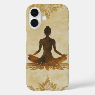 Golden Aura Meditation iPhone 16 Case
