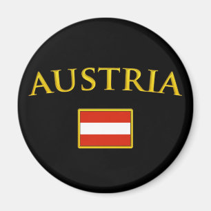Golden Austria Magnet