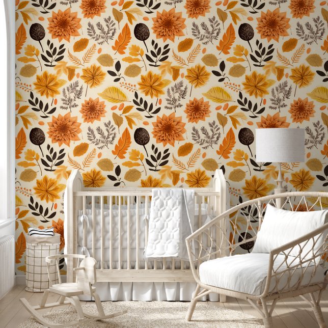 Golden Autumn Bloom Wallpaper (Kids)