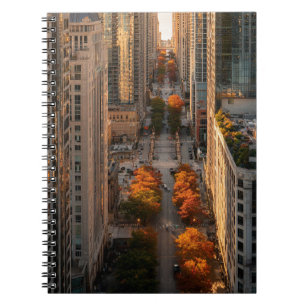 Golden Autumn Downtown Perspective Notebook