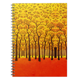 Golden Autumn Forest Notebook