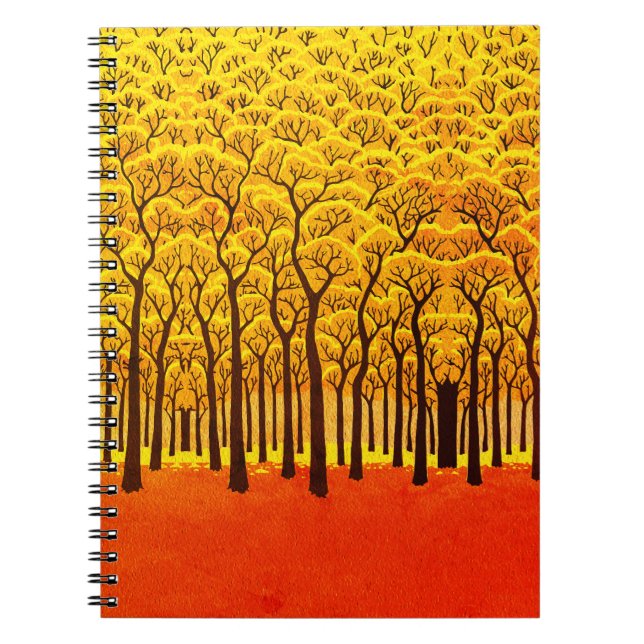 Golden Autumn Forest Notebook (Front)