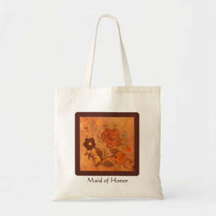 Golden Autumn Inlay Wedding Tote Bag