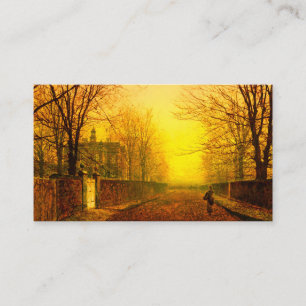 Golden Autumn John Atkinson Grimshaw Enclosure Card