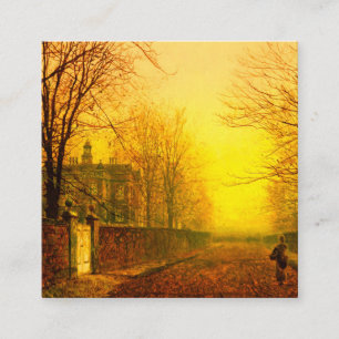 Golden Autumn John Atkinson Grimshaw Enclosure Card