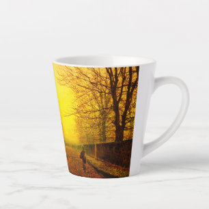 Golden Autumn John Atkinson Grimshaw Latte Mug