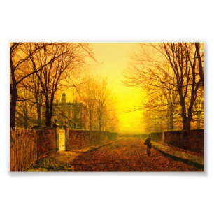 Golden Autumn John Atkinson Grimshaw Photo Print