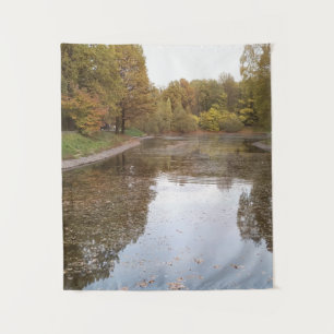 Golden Autumn Lake Edition Tapestry