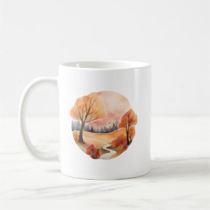 Golden Autumn Pathway Coffee Mug