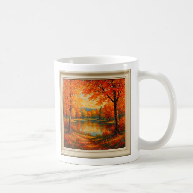 Golden Autumn Reflections Coffee Mug (Right)