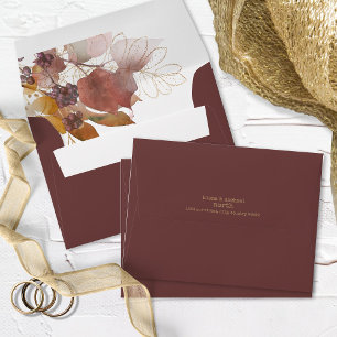 Golden Autumn Wedding Berries ID655 Envelope