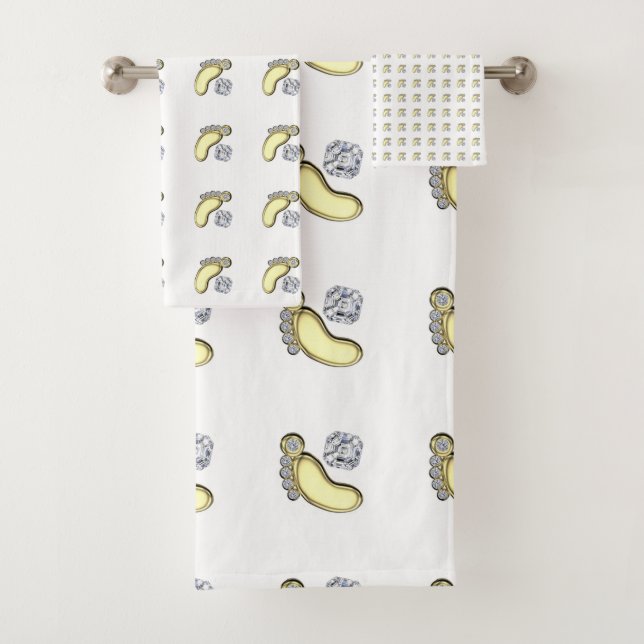 Golden Baby Foot Bath Towel Set (Insitu)