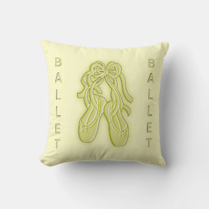Golden Ballet Slippers American Mojo Pillow