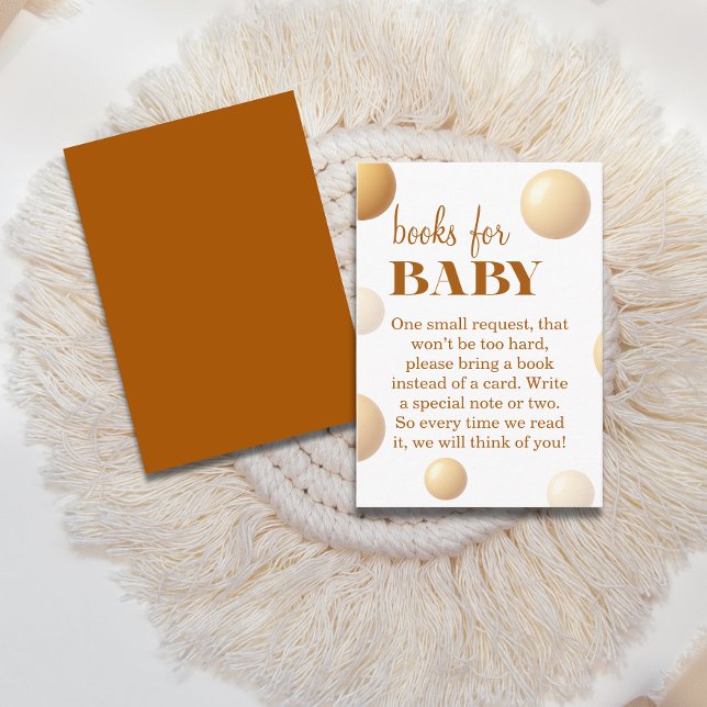 Golden Balloon Books for Baby Neutral Shower Enclosure Card (Creator Uploaded)