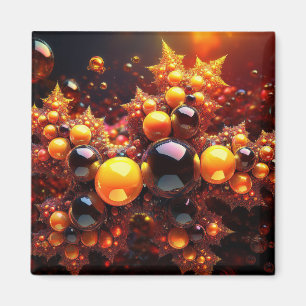 Golden Balls And Stars Fractal Magnet