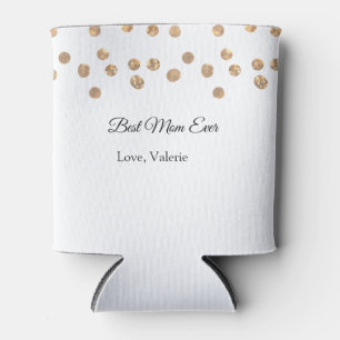 Golden balls glitter best mum ever add name mother can cooler