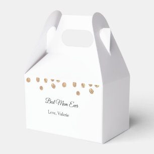 Golden balls glitter best mum ever add name mother favour box