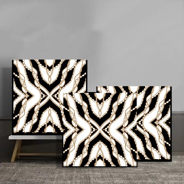 Golden Baroque Chains Luxury Design Ceramic Tile (Creator Uploaded)