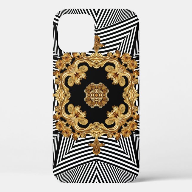 Golden Baroque: Elegant Chains Ornament Case-Mate iPhone Case (Back)