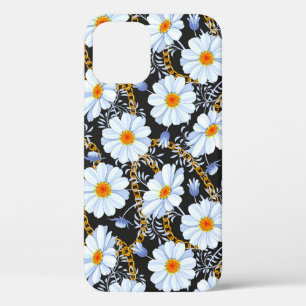 Golden Baroque: Floral Chain Texture iPhone 12 Case