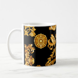 Golden Baroque, Ornamental Elements. Coffee Mug