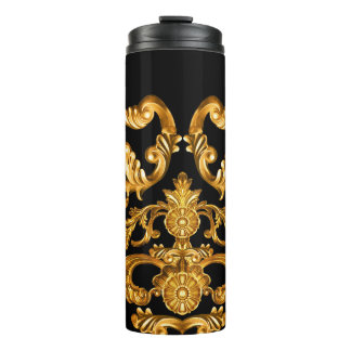 Golden Baroque, Ornamental Elements. Thermal Tumbler
