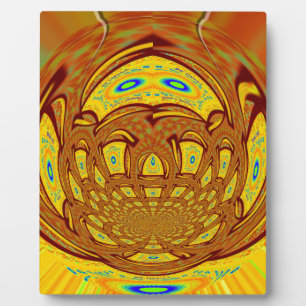 Golden Baseball Glove Plaque