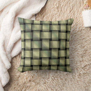 Golden Basket Weave Cushion
