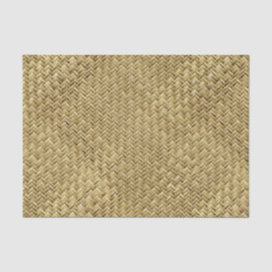 Golden Basket Weave Design Tissue Paper