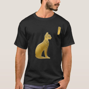 Golden Bastet - Egyptian Cat Goddess T-Shirt