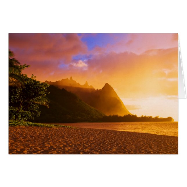 Golden beach sunset, Hawaii (Front Horizontal)