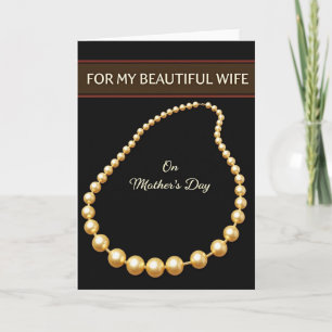 Golden Bead Mothers Day Card