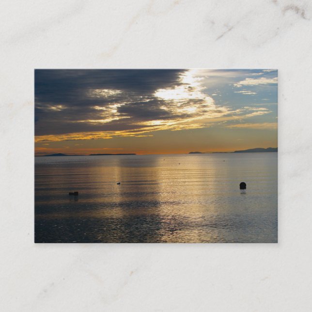 Golden Beams Business Card (Front)