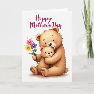 Golden Bears Mothers Day Love Card