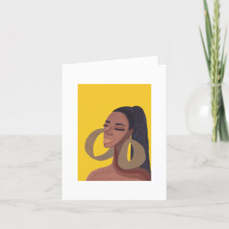 Golden Beauty Thank You Card