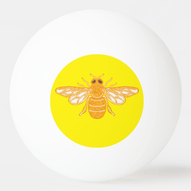 Golden bee ping pong ball (Front)