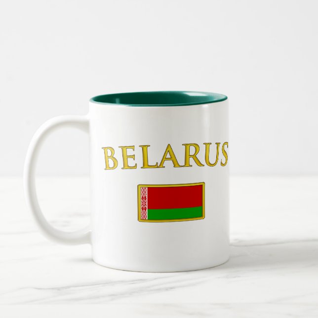 Golden Belarus Two-Tone Coffee Mug (Left)