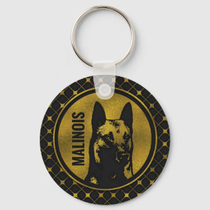 Golden Belgian Malinois - Mechelaar - Maligator Key Ring