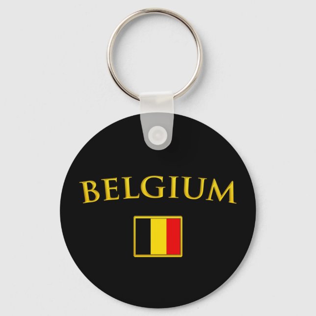 Golden Belgium Key Ring (Front)