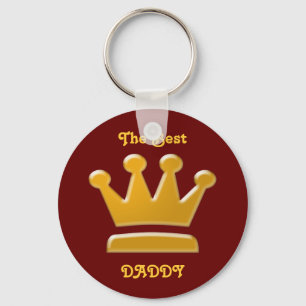 Golden Best Daddy Keychain