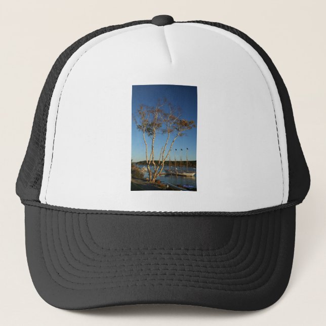 Golden Birch with ship Trucker Hat (Front)