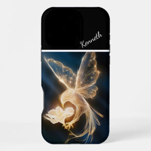 Golden Bird and Bloom iPhone 16 Pro Max Case